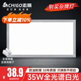 志高厨房灯集成吊顶厨卫灯具300x300x600x600扣板灯卫生间吸顶平板灯 35W /300*600mm/银色/白光