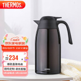 膳魔师（THERMOS）保温壶2000ml男女士商务家用大容量热水壶母亲节礼物THX-2000棕色