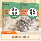【2026】华夏万卷八年级上下册语文同步练字帖初中生课本同步人教版描红练字本学生楷书（2本）