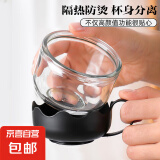 【京东物流】茶壶套装整套茶具大容量玻璃茶杯带滤网耐高温泡茶具 莲花茶杯 4个
