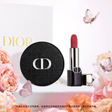 迪奥DIOR锁定红唇口红气垫礼盒(丝绒720+缎光0N)化妆品生日礼物送女友