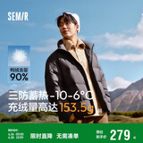 森马[云朵三防90绒]羽绒服男冬三防男士羽绒服面包服109724113102