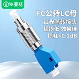 毕亚兹 光纤转接头 电信级fc-lc红光笔圆转方适配器 光功率计红光一体机转换延长连接头耦合器 FC公-LC母