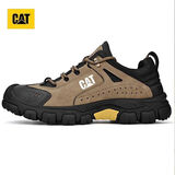 卡特（CAT）卡特新款男鞋徒步户外登山真皮休闲鞋运动鞋防滑耐磨旅游工装跑步 卡其色 42
