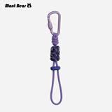 水瓶挂扣登山扣矿泉水挂绳背包水杯户外挂钩伞绳手工编织徒步配件 优雅罗兰 水瓶扣