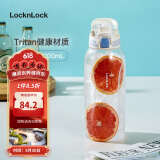 乐扣乐扣（LOCK&LOCK）人鱼线一键式运动水壶 大容量运动水杯冷水壶 1.2L淡蓝ABF978LBLU