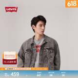 Levi's【特价来袭】李维斯情侣时尚哈灵顿风美式翻领牛仔夹克外套 灰色 A5782-0004 M