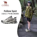 骆驼（CAMEL）【追光】运动鞋新款女鞋网面透气复古休闲厚底山系户外跑步鞋子