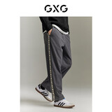GXG男装 城市定义灯芯绒直筒长裤裤 2023秋季 灰色 175/L