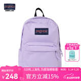 JANSPORT杰斯伯双肩包男旅行背书包电脑包女休闲学生校园情侣520 4QUE5M9暮山紫/风信紫-隔层+侧袋