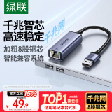 绿联 USB3.0转网口千兆有线网卡转RJ45网线转接头 适用苹果华为笔记本任天堂Switch外置网口转换器