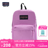 JANSPORT杰斯伯双肩包男旅行背书包电脑包女休闲学生校园情侣520 4QUT7S4玫瑰粉/丁香紫-带侧边袋