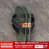 马登（Maden）软底拖鞋磨砂细纹夏季凉拖浴室防滑十字拖凉鞋男士沙滩鞋 卡其绿 41 (255mm) 偏小一码