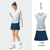 川崎（KAWASAKI）羽毛球服套装飞天敦煌联名款男女短袖T恤网球速干运动套装团队服 【飞天套装】女款 玉石蓝 M