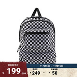 VANS范斯官方 棋盘格黑白经典女子背包双肩包 黑白棋盘格 均码
