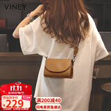 viney牛皮包包女包品牌斜挎单肩包轻奢小方包生日礼物高级感送女友老婆