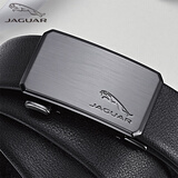 JAGUAR捷豹皮带男高档头层牛皮腰带男休闲自动扣裤带礼盒生日礼物送男友