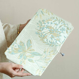 茶艺贵族优选金丝梨花白干泡垫35x21双面禅意茶席茶桌布垫布干泡