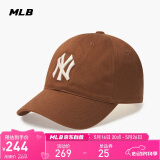 MLB帽子男女软顶棒球帽虞书欣明星同款运动鸭舌帽3ACP6601N-50BRL-F
