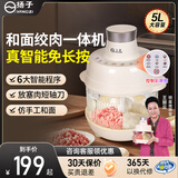 扬子和面绞肉一体机家用全自动多功能料理机揉面搅面绞馅机打肉饺子肉馅碎肉机一体机 电动多功能揉面 【直播爆款】和面机+绞肉机 一机两用 5L