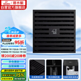 潜水艇（Submarine）BTK40-10黄铜烤漆黑色地漏卫生间淋浴大排量防臭地漏 移位40管径