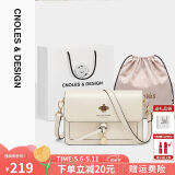 蔻一（Cnoles）斜挎包女士牛皮单肩包高级感小众小方包闺蜜生日母亲节礼物送妈妈