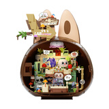 POP MART THE MONSTERS森林秘密基地系列拼搭积木Labubu拉布布 淘气木屋