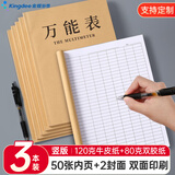 金蝶（kingdee）万能表格竖版点菜单开单本顾客记录表点单本 用款明细表入学单报名表报价清单