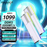 阿斯加特（Asgard）48GB(24GBx2) DDR5 6000 台式机内存条 女武神·瓦尔基里II代 RGB灯条 海力士M-die CL28 极地白