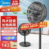 美的（Midea）电风扇落地扇家用大风量 远距强风电扇 立式轻音节能可定时降温 【升级遥控】易拆洗30ADR