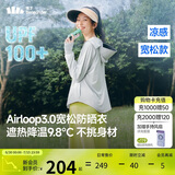 蕉下（beneunder）防晒衣女宽松百搭防紫外线出行AL417浅炭灰均码