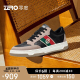 零度zero男鞋舒适时尚百搭休闲运动鞋户外潮流板鞋小白鞋男 黑棕 38