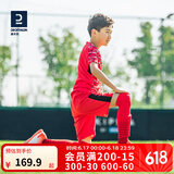 迪卡侬（DECATHLON）儿童运动鞋Agility500MG缓震耐磨青少年 灰色-【碎钉】-魔术贴 35