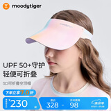moodytiger儿童空顶帽防晒帽夏季男女童3D可折叠轻便遮阳太阳帽运动棒球帽子