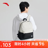 安踏|双肩包|帆布简约大容量通勤旅行背包电脑包双肩初高中学生书包