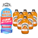 宾得宝（Bundaberg）含气蜜桃汁饮料 375ml*6玻璃瓶装 澳州网红踏青发酵果汁气泡水