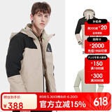 骆驼冲锋衣男女款三合一可拆登山外套117米灰/黑色，男XXL
