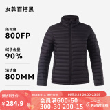 迪卡侬（DECATHLON）短款羽绒服轻薄薄外套户外运动保暖内胆排骨羽绒服TREK100 女款-百搭黑-立领 S