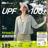蕉下（beneunder）防晒衣女春夏新款冰丝凉感升级披肩AL118远山灰S