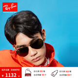 雷朋（RayBan）经典飞行员系列太阳镜男女款开车眼镜防晒户外墨镜0RB3026 L2821黑色镜框 绿灰色G15 尺寸62