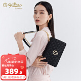 金利来女包百搭单肩包手袋女包百搭链条斜挎包送妈妈女朋友礼物 黑色