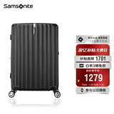新秀丽（Samsonite）行李箱25英寸拉杆箱竖条纹大容量旅行箱包托运密码箱黑色GU9