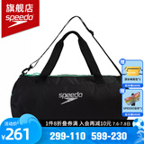 速比涛（Speedo） 健身游泳包男女士大容量手提包防水收纳包单肩游泳用品干湿分离 黑色/荧光绿【35L大容量】