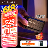 西部数据（WD）500GB移动固态硬盘900MB/s D30 PSSD高速NVMe外接手机mac笔记本PS5游戏Xbox电脑外置存储Type-c