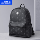 马克华菲双肩包男女同款情侣款经典时尚复古风印花通勤休闲大容量背包