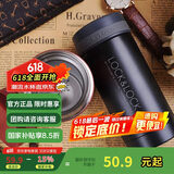 乐扣乐扣（LOCK&LOCK）不锈钢纤巧便携保温杯茶水杯车载商务杯子（200ml）黑色