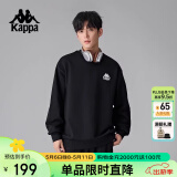 卡帕（Kappa）背靠背套头衫情侣男女宽松运动卫衣休闲圆领休闲上衣K0CZ2WT93V