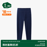 松山棉店【自由穿小暖羊儿童打底裤】保暖裤秋裤加绒男童女童冬中大童裤子 倍暖小暖羊-深蓝 160 cm