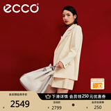 爱步（ECCO） 水桶包 手提单肩女包轻奢礼物女 中号肩背包9107802 灰褐色910780290387 中包