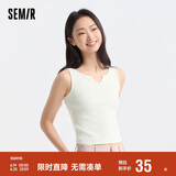森马背心女短款针织内搭显高女士夏紧身纯色上衣百搭109324102001